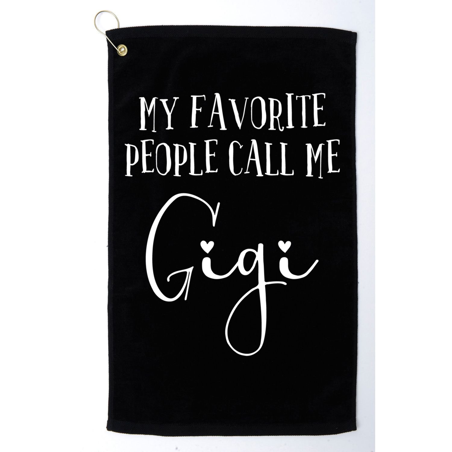 Gigi Heart For Women Grandma Christmas Birthday Mother's Day Gift Golf Towel
