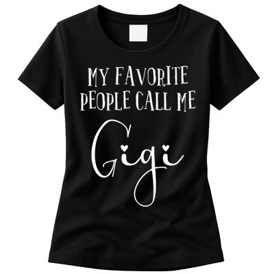 Gigi Heart For Women Grandma Christmas Birthday Mother's Day Gift Womens T-Shirt
