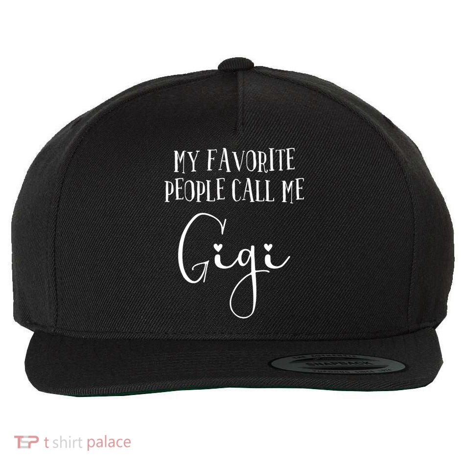 Gigi Heart For Women Grandma Christmas Birthday Mother's Day Gift Wool Snapback Cap