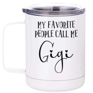 Gigi Heart For Women Grandma Christmas Birthday Mother's Day Gift 12 oz Stainless Steel Tumbler Cup