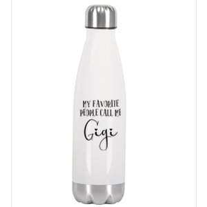 Gigi Heart For Women Grandma Christmas Birthday Mother's Day Gift Stainless Steel Insulated Water Bottle