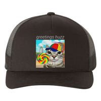 Greetings Huzz Funny Gen Z Gen Alpha Slang Meme Gift Yupoong Adult 5-Panel Trucker Hat