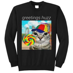 Greetings Huzz Funny Gen Z Gen Alpha Slang Meme Gift Sweatshirt