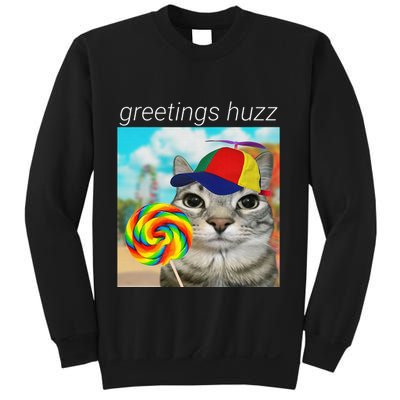 Greetings Huzz Funny Gen Z Gen Alpha Slang Meme Gift Sweatshirt