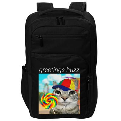 Greetings Huzz Funny Gen Z Gen Alpha Slang Meme Gift Impact Tech Backpack