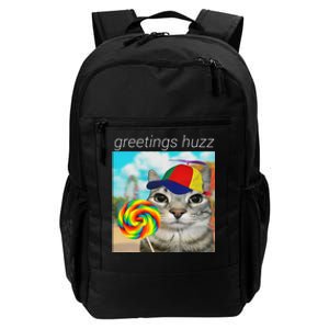 Greetings Huzz Funny Gen Z Gen Alpha Slang Meme Gift Daily Commute Backpack