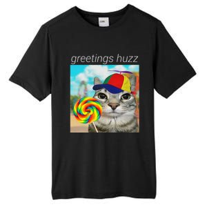 Greetings Huzz Funny Gen Z Gen Alpha Slang Meme Gift Tall Fusion ChromaSoft Performance T-Shirt