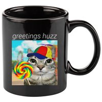 Greetings Huzz Funny Gen Z Gen Alpha Slang Meme Gift 11oz C Handle Ceramic Mug