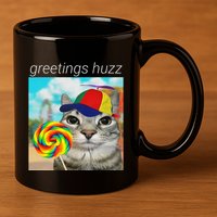 Greetings Huzz Funny Gen Z Gen Alpha Slang Meme Gift 11oz C Handle Ceramic Mug