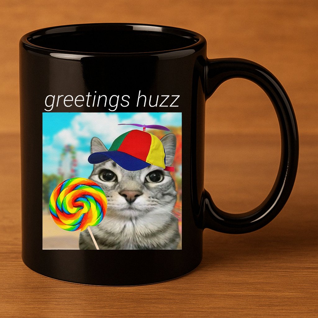 Greetings Huzz Funny Gen Z Gen Alpha Slang Meme Gift 11oz C Handle Ceramic Mug