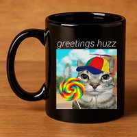 Greetings Huzz Funny Gen Z Gen Alpha Slang Meme Gift 11oz C Handle Ceramic Mug