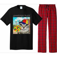 Greetings Huzz Funny Gen Z Gen Alpha Slang Meme Gift Pajama Set