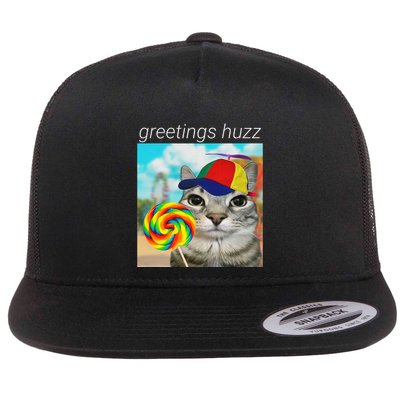 Greetings Huzz Funny Gen Z Gen Alpha Slang Meme Gift Flatbill Hat