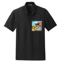 Greetings Huzz Funny Gen Z Gen Alpha Slang Meme Gift Dry Zone Grid Polo