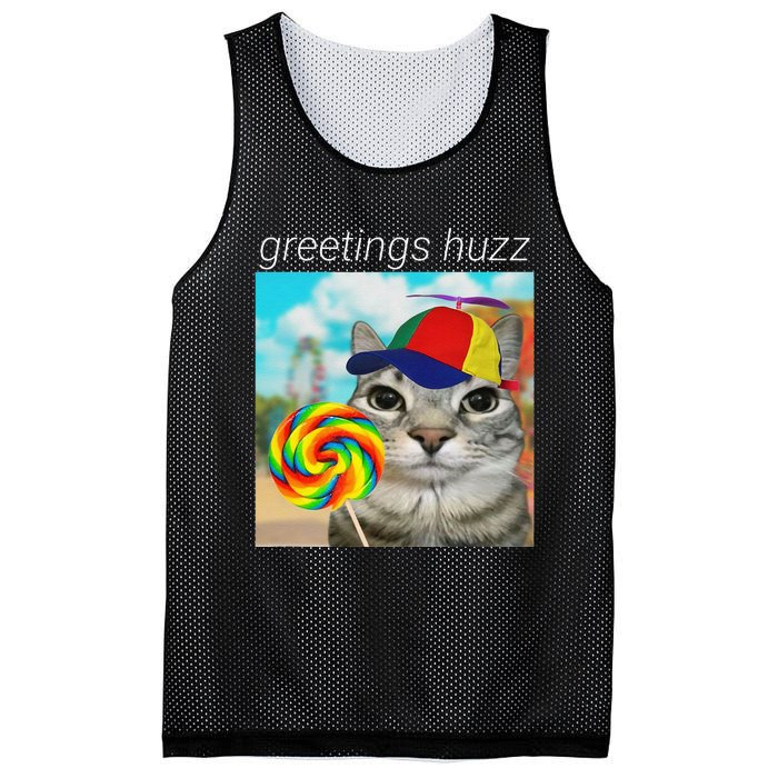 Greetings Huzz Funny Gen Z Gen Alpha Slang Meme Gift Mesh Reversible Basketball Jersey Tank