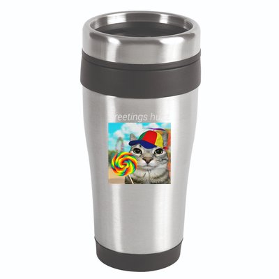 Greetings Huzz Funny Gen Z Gen Alpha Slang Meme Gift 16oz Travel Tumbler