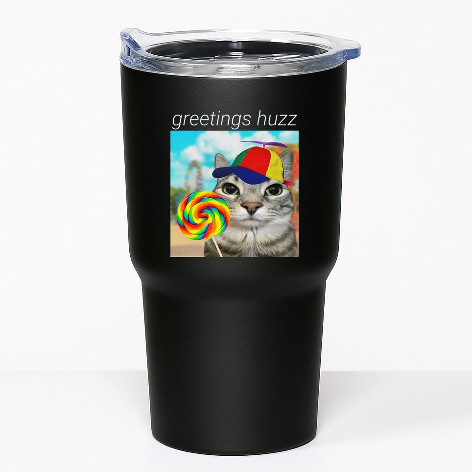 Greetings Huzz Funny Gen Z Gen Alpha Slang Meme Gift Tumbler