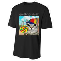 Greetings Huzz Funny Gen Z Gen Alpha Slang Meme Gift Performance Sprint T-Shirt