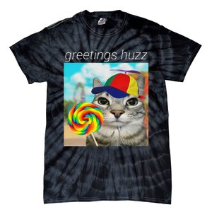 Greetings Huzz Funny Gen Z Gen Alpha Slang Meme Gift Tie-Dye T-Shirt