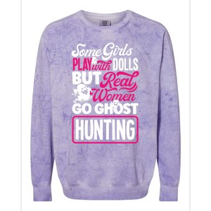 Ghost Hunting Female Paranormal Investigator Gift Colorblast Crewneck Sweatshirt