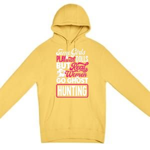 Ghost Hunting Female Paranormal Investigator Gift Premium Pullover Hoodie