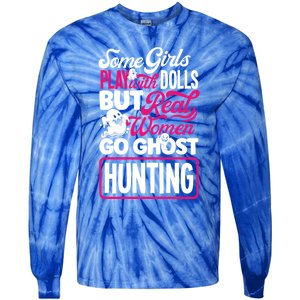 Ghost Hunting Female Paranormal Investigator Gift Tie-Dye Long Sleeve Shirt