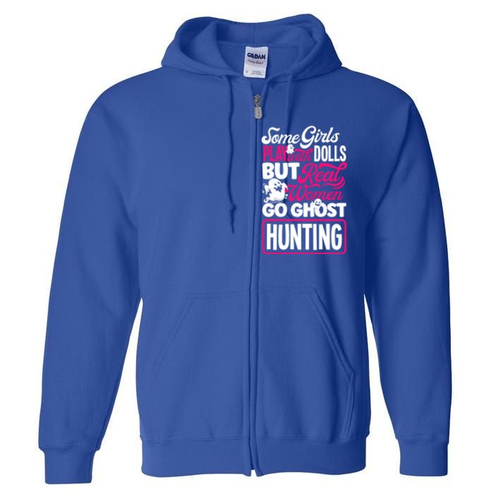 Ghost Hunting Female Paranormal Investigator Gift Full Zip Hoodie