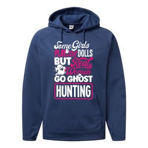 Ghost Hunting Female Paranormal Investigator Gift Performance Fleece Hoodie