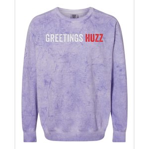 Greetings Huzz Funny Gen Z Gen Alpha Slang Viral Colorblast Crewneck Sweatshirt