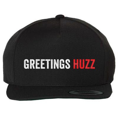Greetings Huzz Funny Gen Z Gen Alpha Slang Viral Wool Snapback Cap