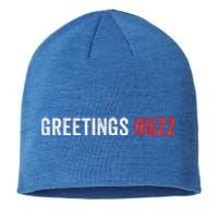 Greetings Huzz Funny Gen Z Gen Alpha Slang Viral Sustainable Beanie