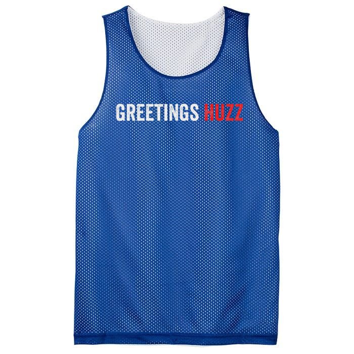 Greetings Huzz Funny Gen Z Gen Alpha Slang Viral Mesh Reversible Basketball Jersey Tank