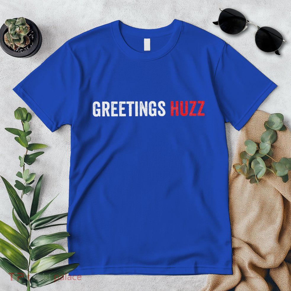 Greetings Huzz Funny Gen Z Gen Alpha Slang Viral Premium T-Shirt