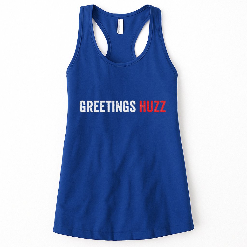 Greetings Huzz Funny Gen Z Gen Alpha Slang Viral Womens Tank Top