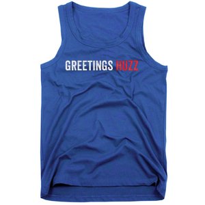 Greetings Huzz Funny Gen Z Gen Alpha Slang Viral Tank Top