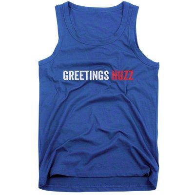 Greetings Huzz Funny Gen Z Gen Alpha Slang Viral Tank Top