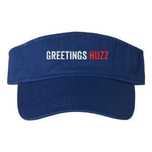 Greetings Huzz Funny Gen Z Gen Alpha Slang Viral Valucap Bio-Washed Visor