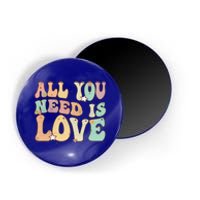 Groovy Hippie Flower All You Need Is Love Gift Magnet