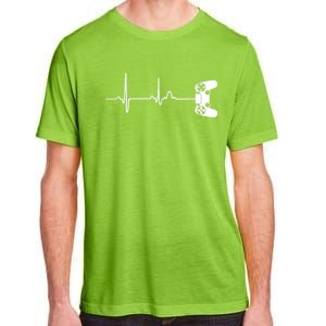 Gamer Heartbeat For Video Game Players Adult ChromaSoft Performance T-Shirt