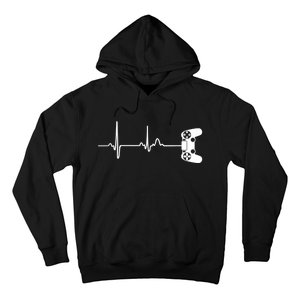 Gamer Heartbeat For Video Game Players Hoodie