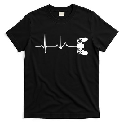 Gamer Heartbeat For Video Game Players T-Shirt