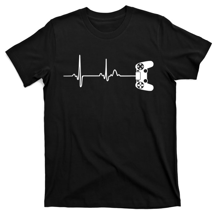 Gamer Heartbeat For Video Game Players T-Shirt