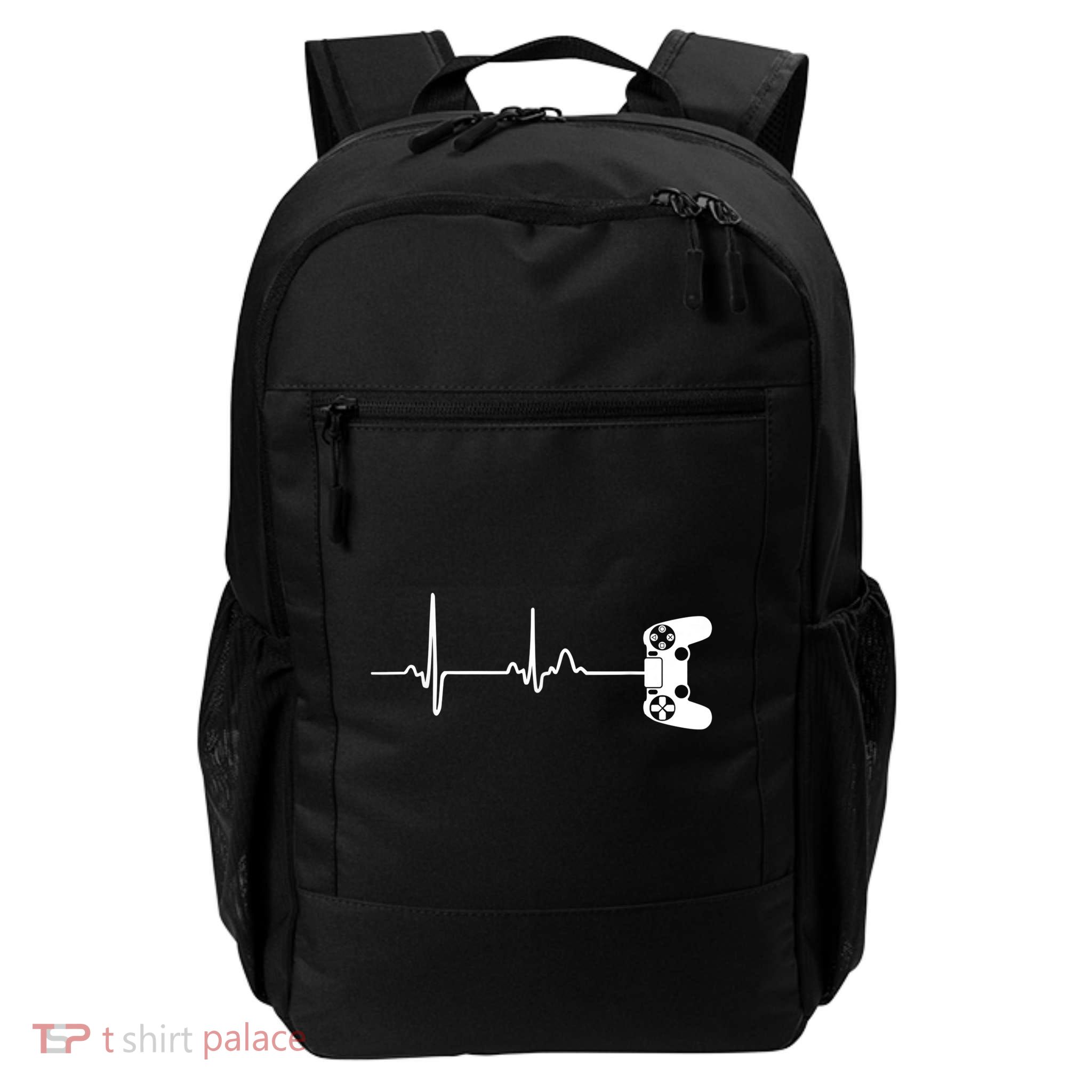 Gamer Heartbeat For Video Game Players Backpack