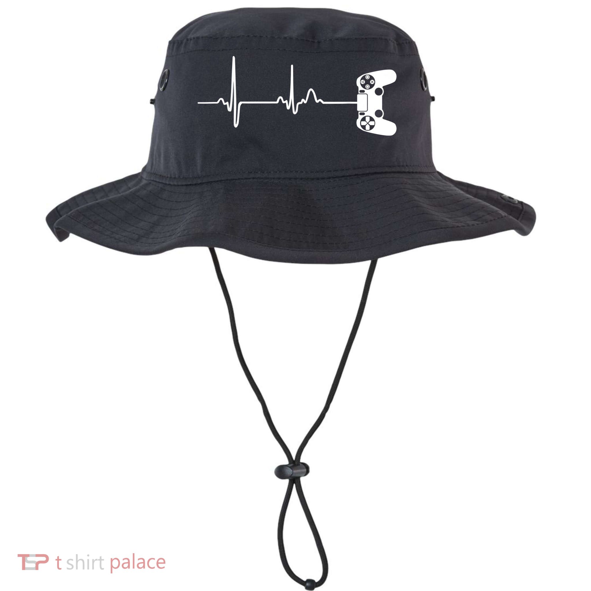 Gamer Heartbeat For Video Game Players Bucket Hat