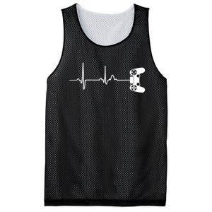 Gamer Heartbeat For Video Game Players Mesh Reversible Basketball Jersey Tank