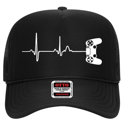 Gamer Heartbeat For Video Game Players Trucker Hat