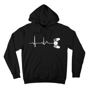 Gamer Heartbeat For Video Game Players Tall Hoodie