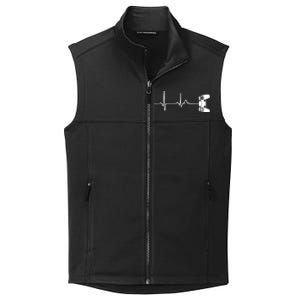 Gamer Heartbeat For Video Game Players Collective Smooth Fleece Vest