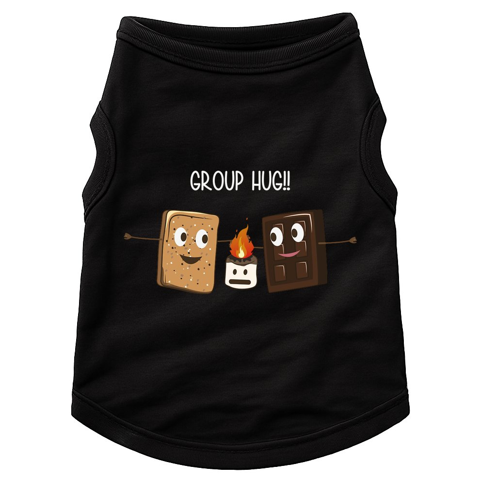 Group Hug Funny Smores Camping Roasting Outdoor Doggie Tank
