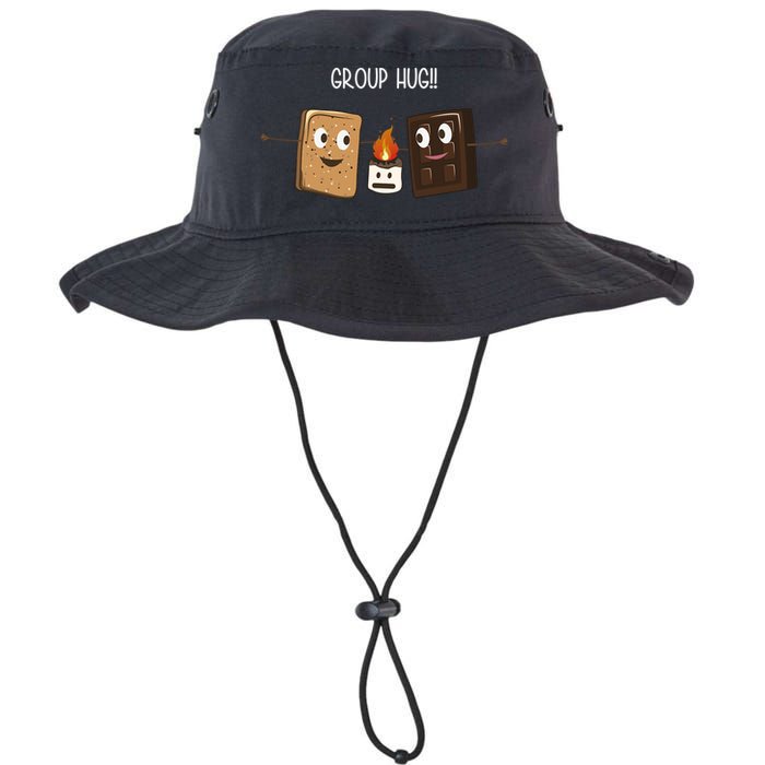 Group Hug Funny Smores Camping Roasting Outdoor Bucket Hat